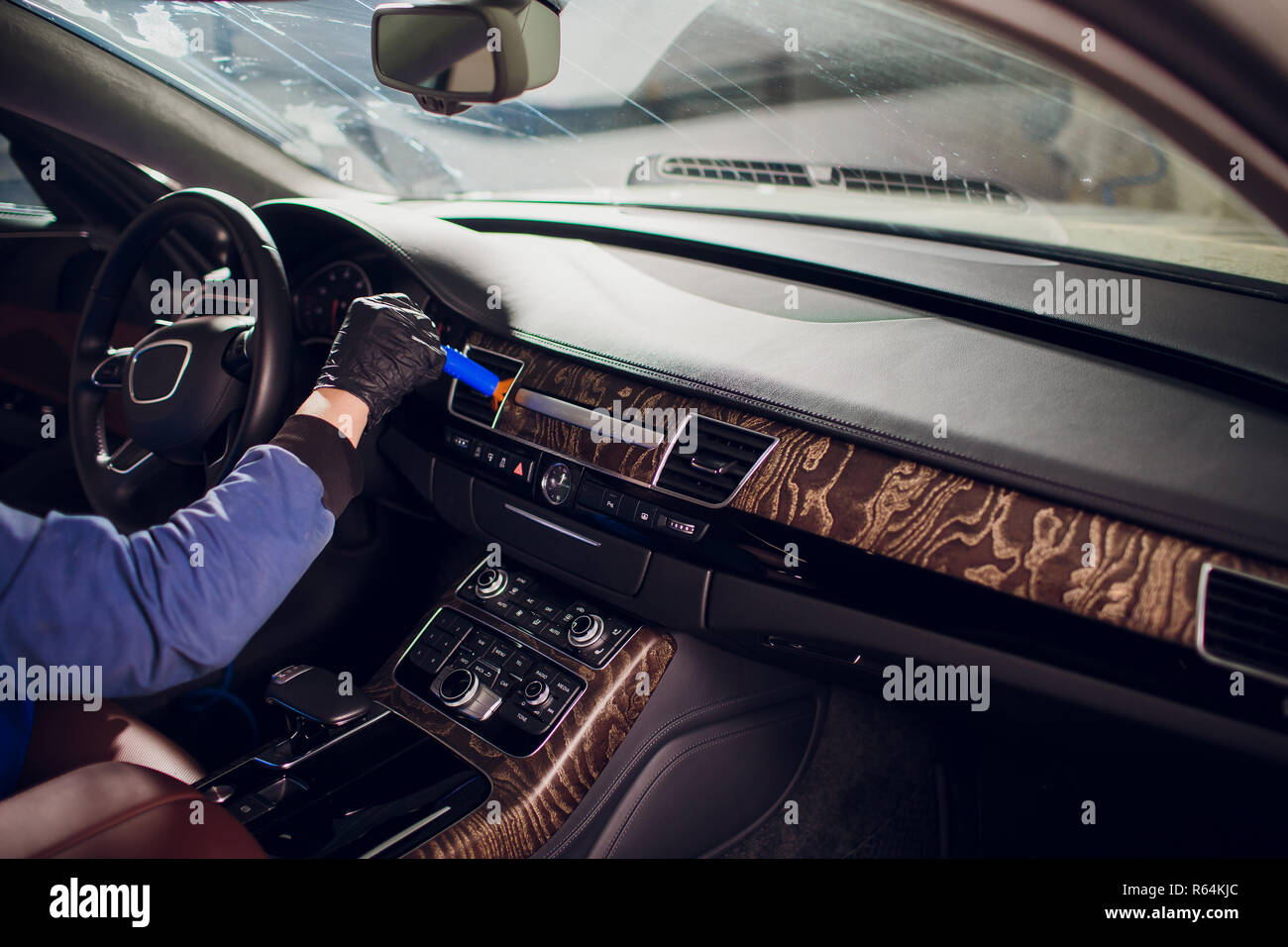 Dirty Car Interior Stockfotos Dirty Car Interior Bilder