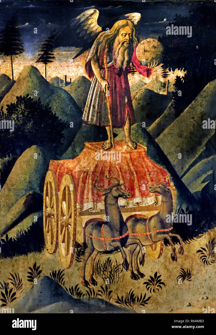 Triumph von zanobi Benedikt von Carobbio degli Strozzi (Florenz, 1412 - 1468) 15., Jahrhundert, Italien, Italienisch. Stockfoto