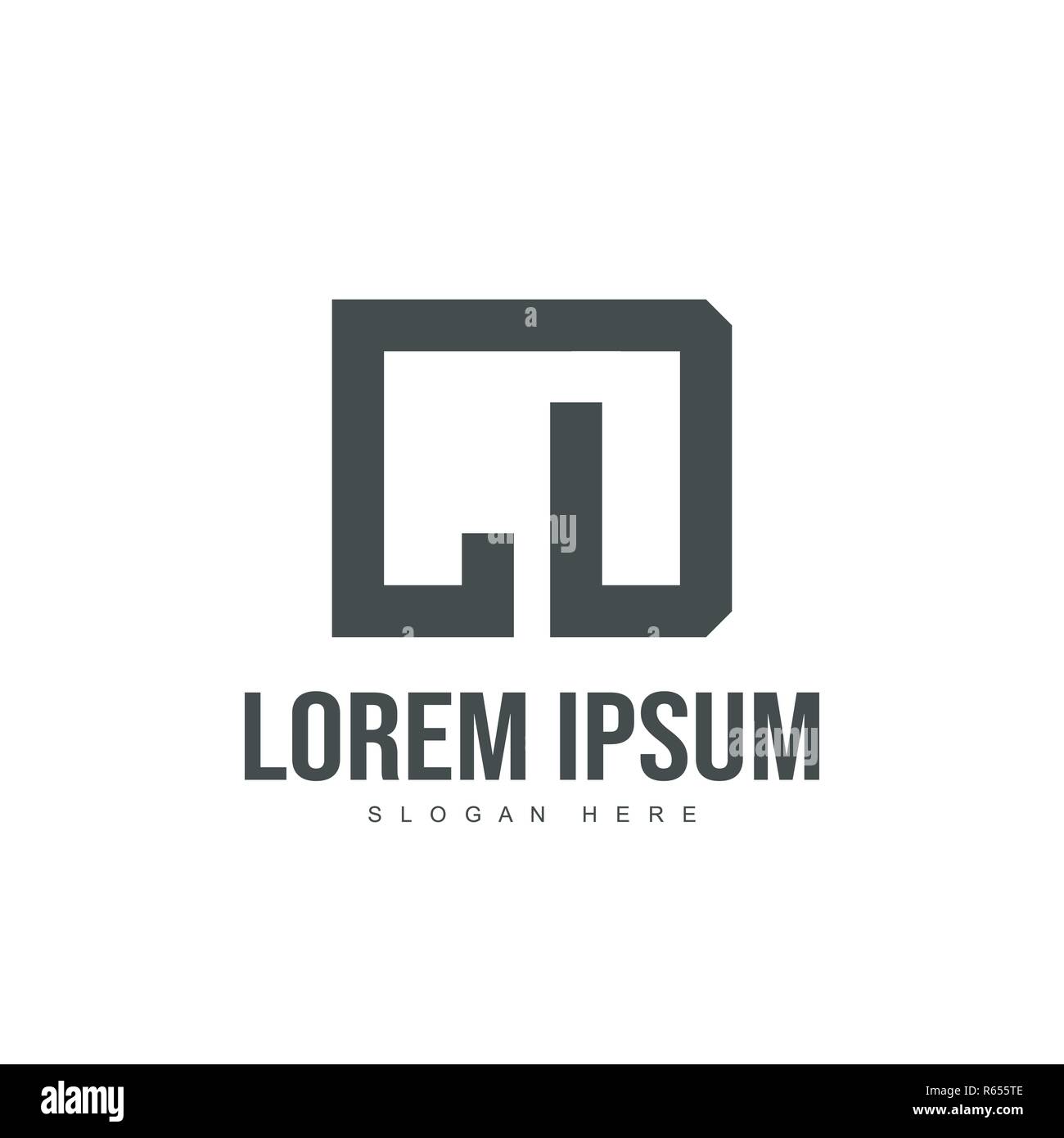 CD Schreiben Logo Design. Initial logo Template Design Stock Vektor