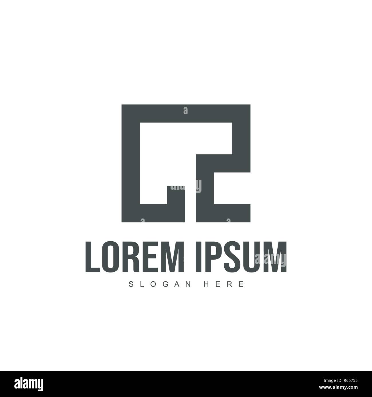 CZ Schreiben Logo Design. Initial logo Template Design Stock Vektor