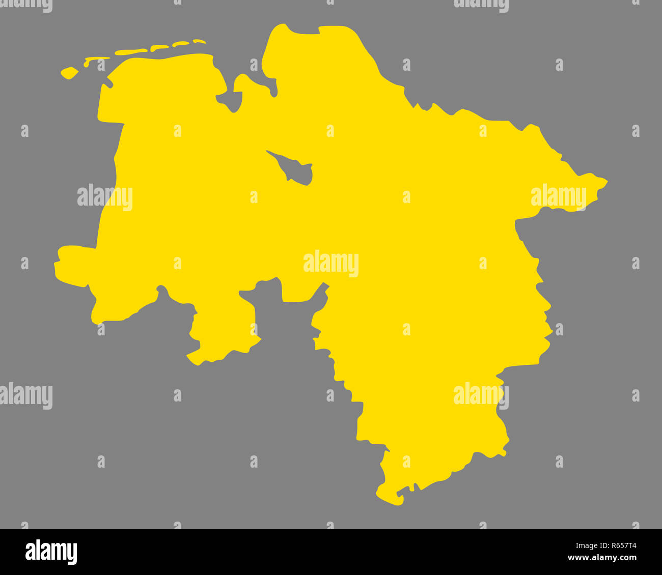 Karte Von Niedersachsen Stockfotografie Alamy