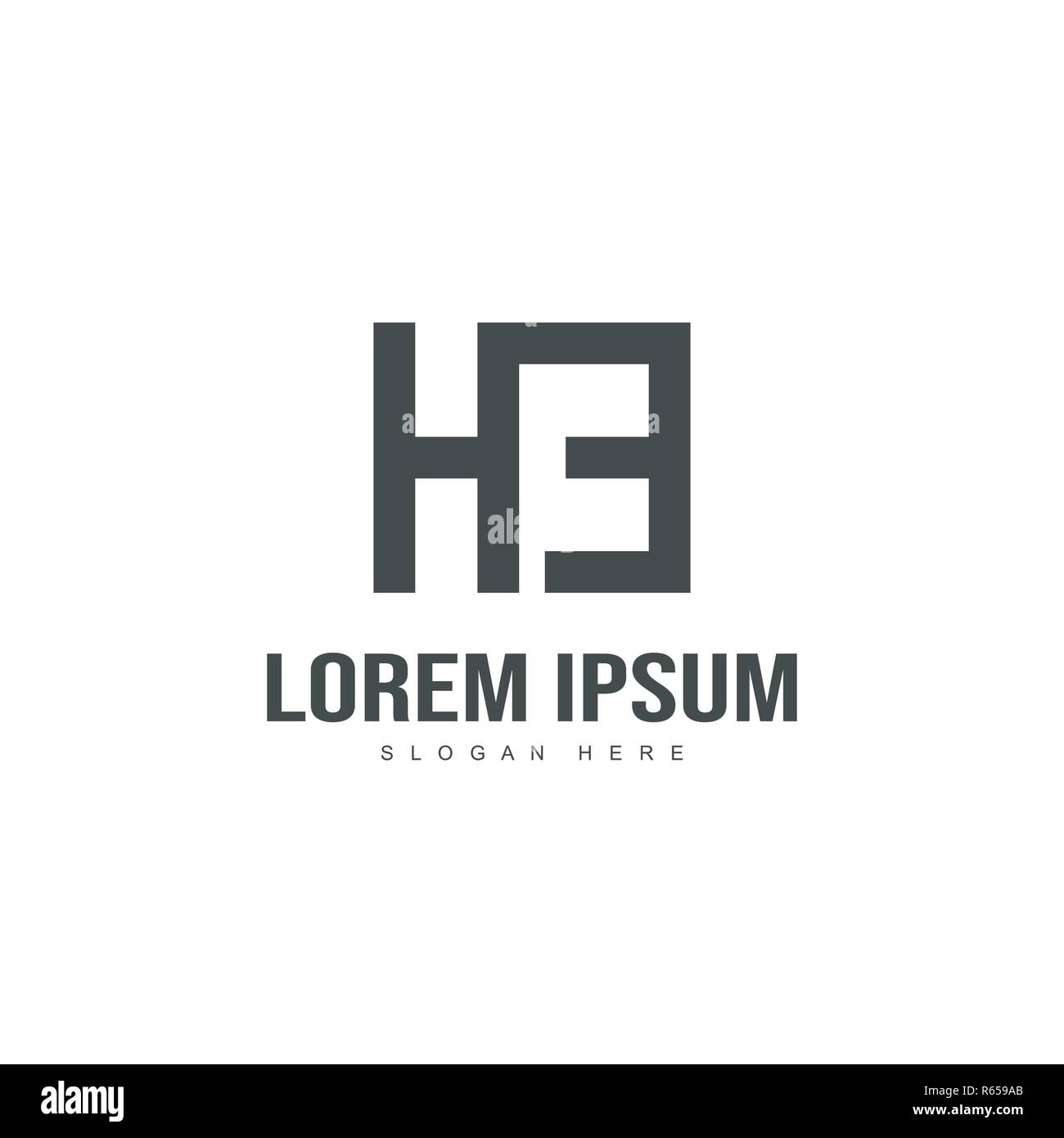 Initial Logo Design. Minimale schreiben Logo template Design Stock Vektor