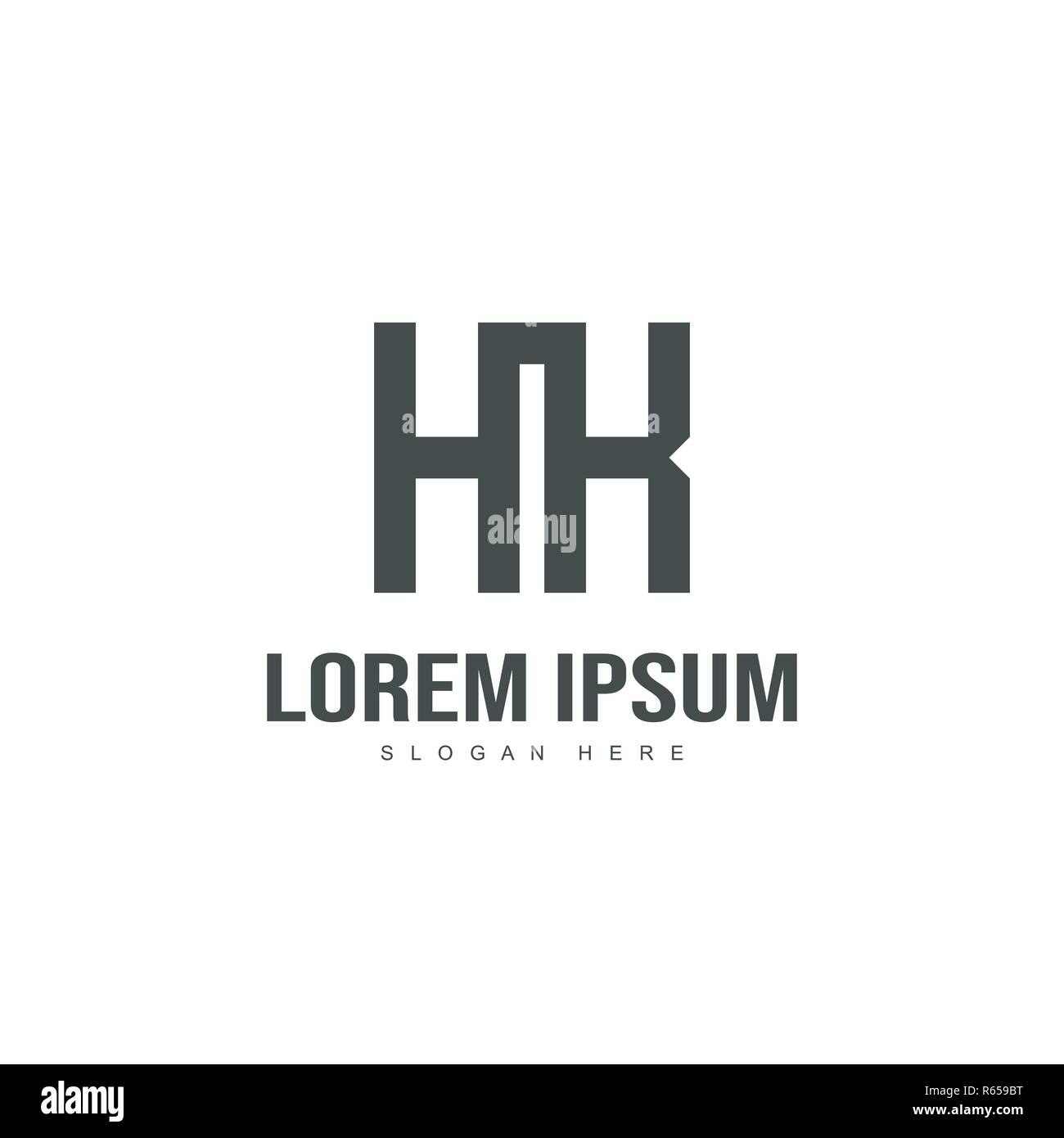Initial Logo Design. Minimale schreiben Logo template Design Stock Vektor