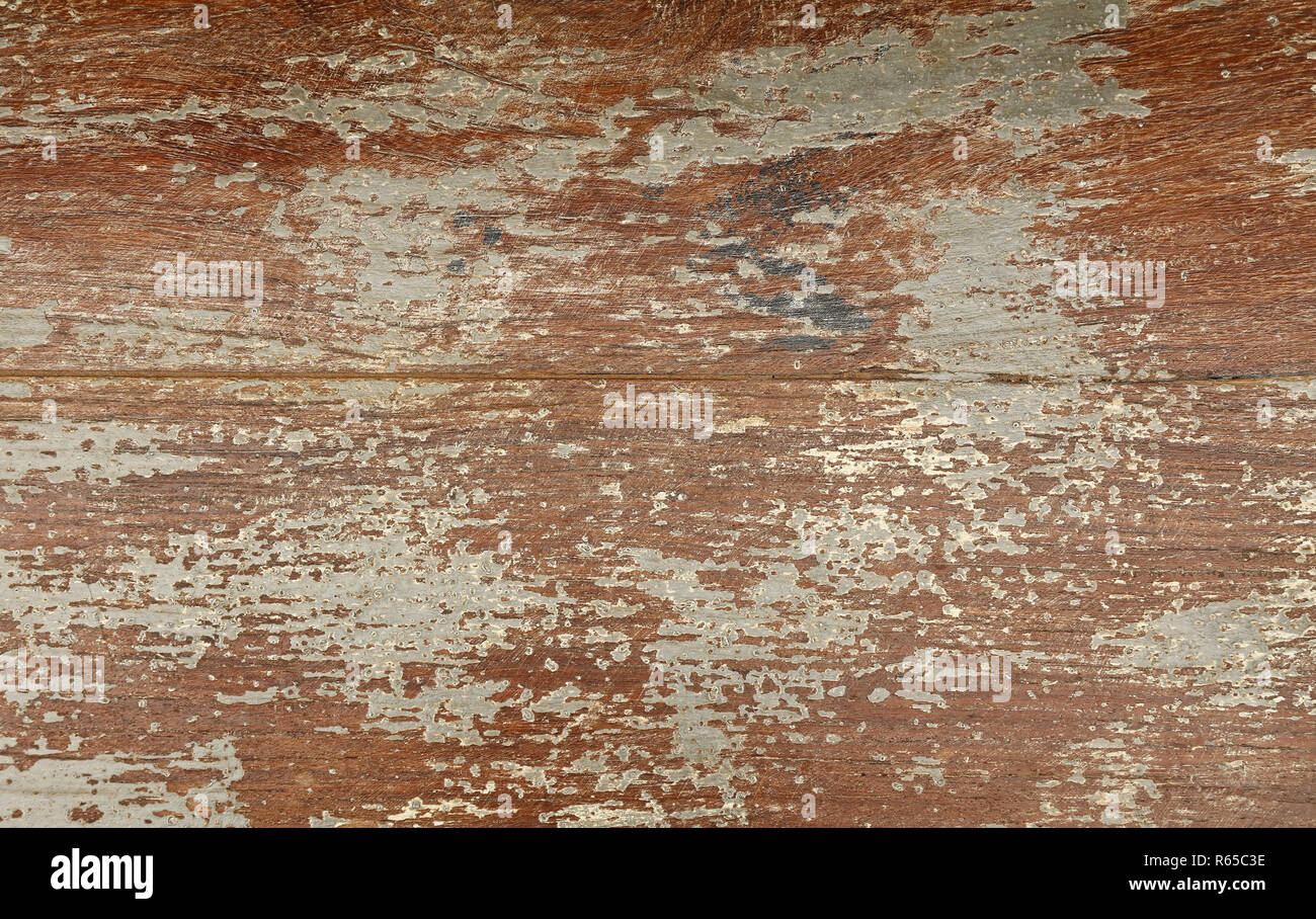 Grunge Hintergrund Textur aus braun lackiertem Holz Stockfoto