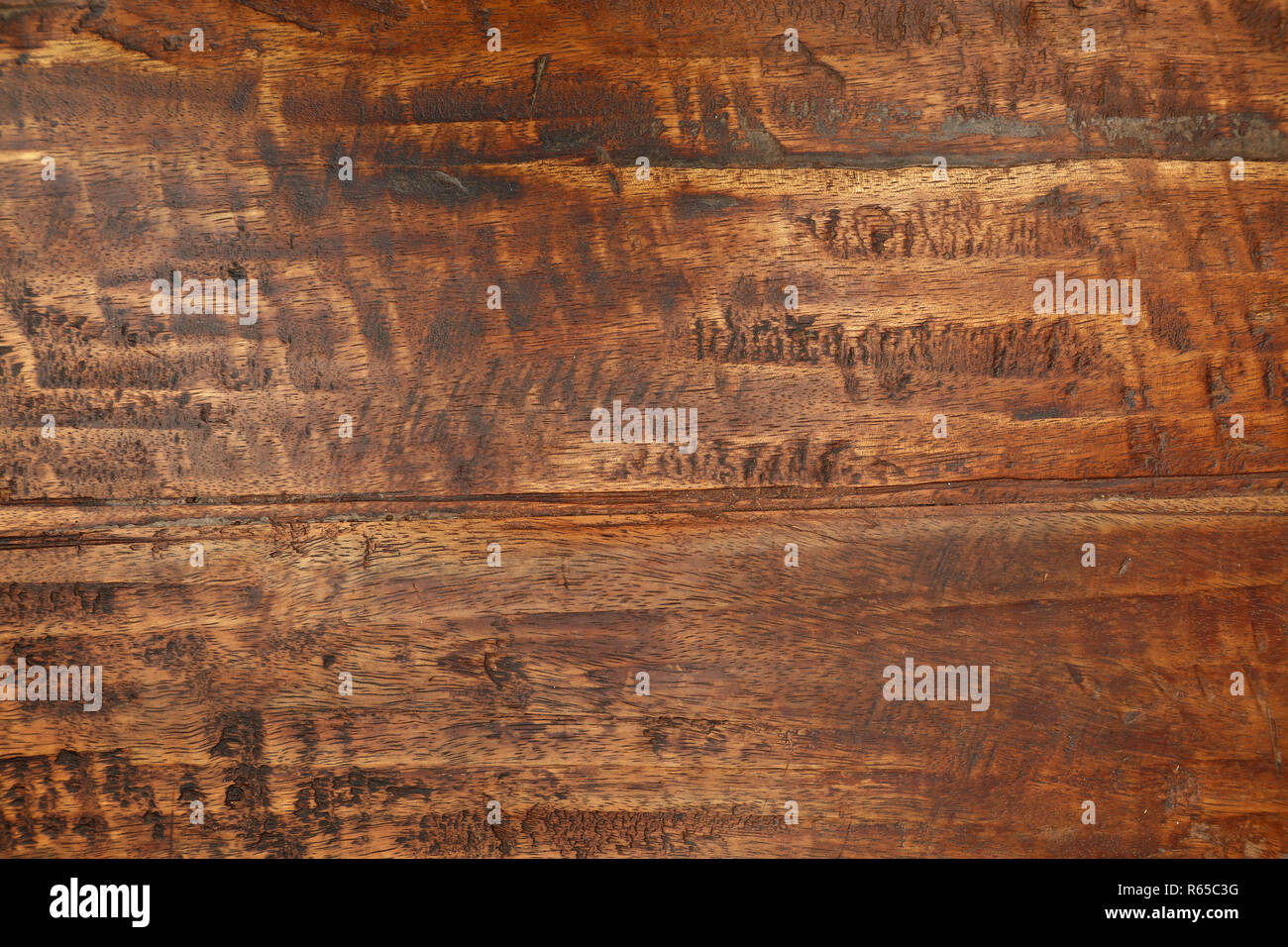 Grunge Hintergrund Textur von Braun mit Holzmaserung Stockfoto