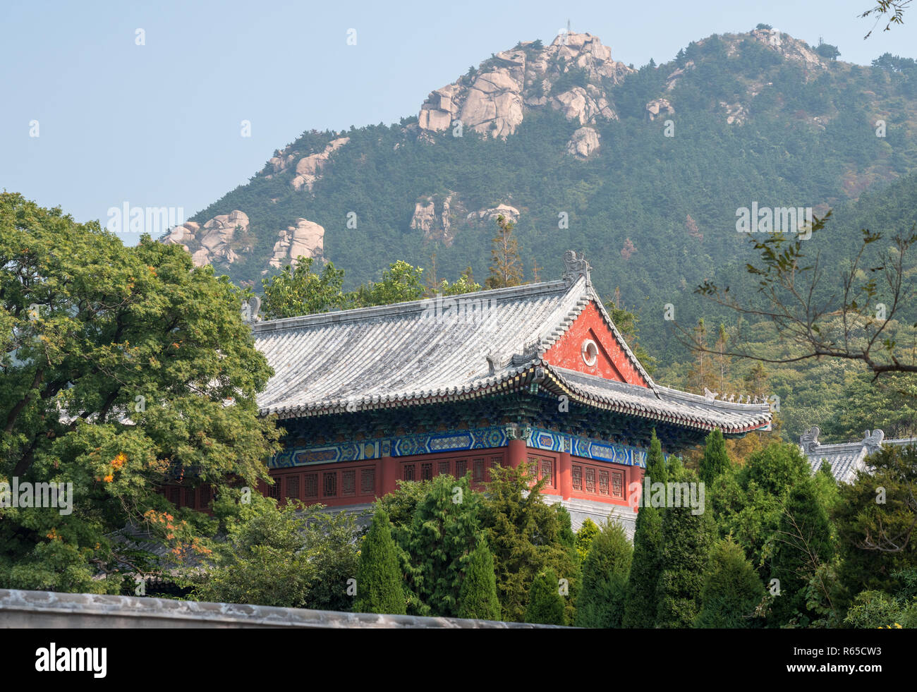 Alten taoistischen Tempel in Laoshan in der Nähe von Qingdao Stockfoto