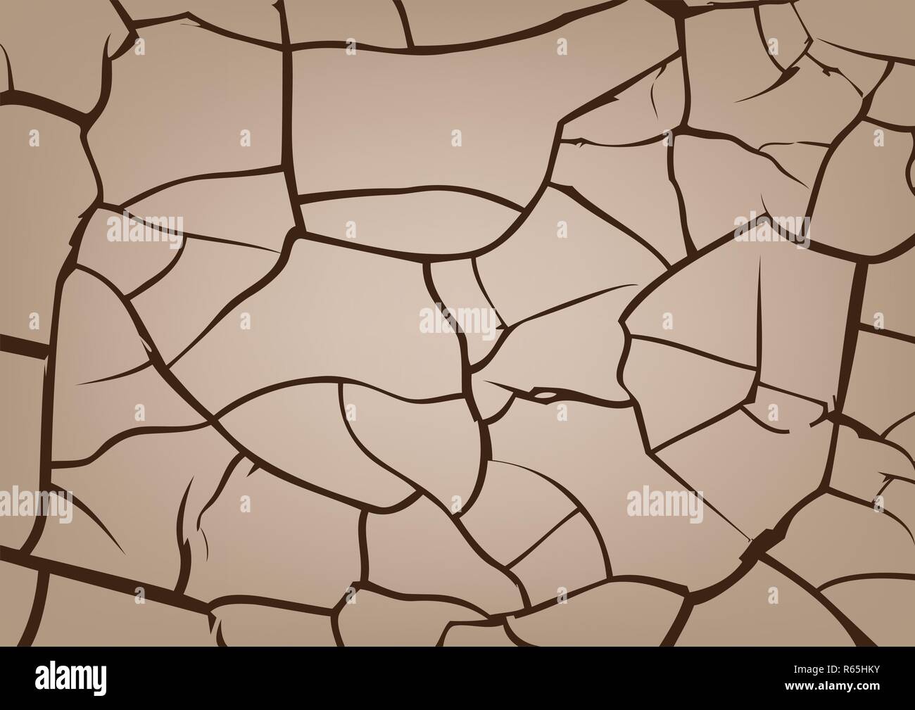 Rissige Erde Hintergrund, Vektor Textur Stock Vektor