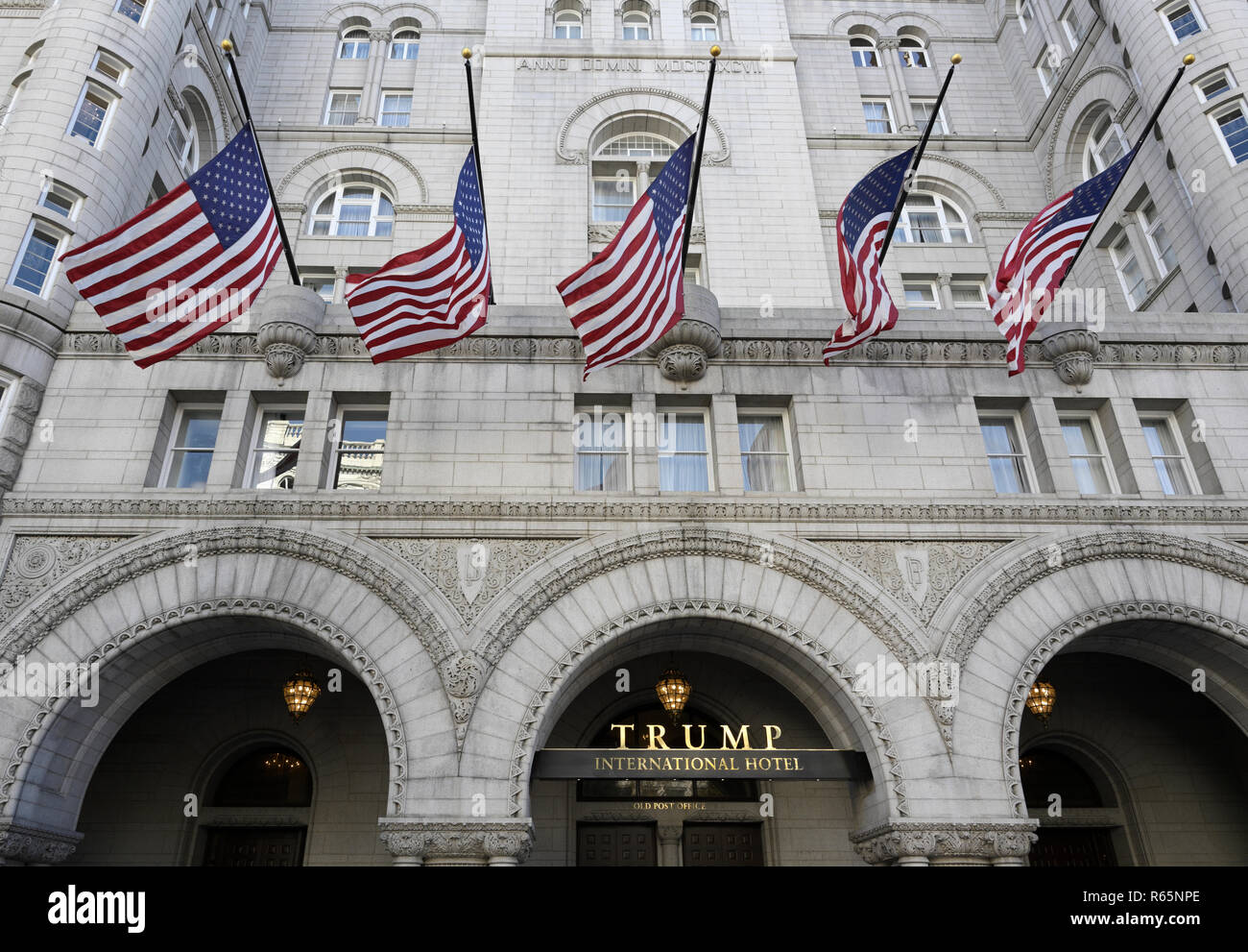 Das Trump Hotel Washington D.C. im historischen Old Post Office Stockfoto