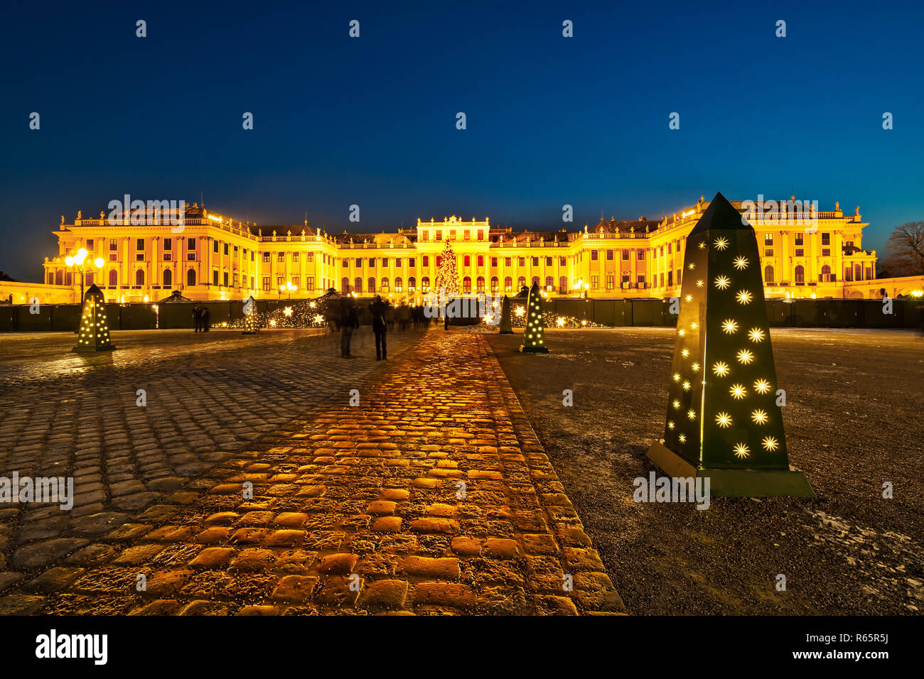 Weihnachtsmarkt Wien Stockfoto