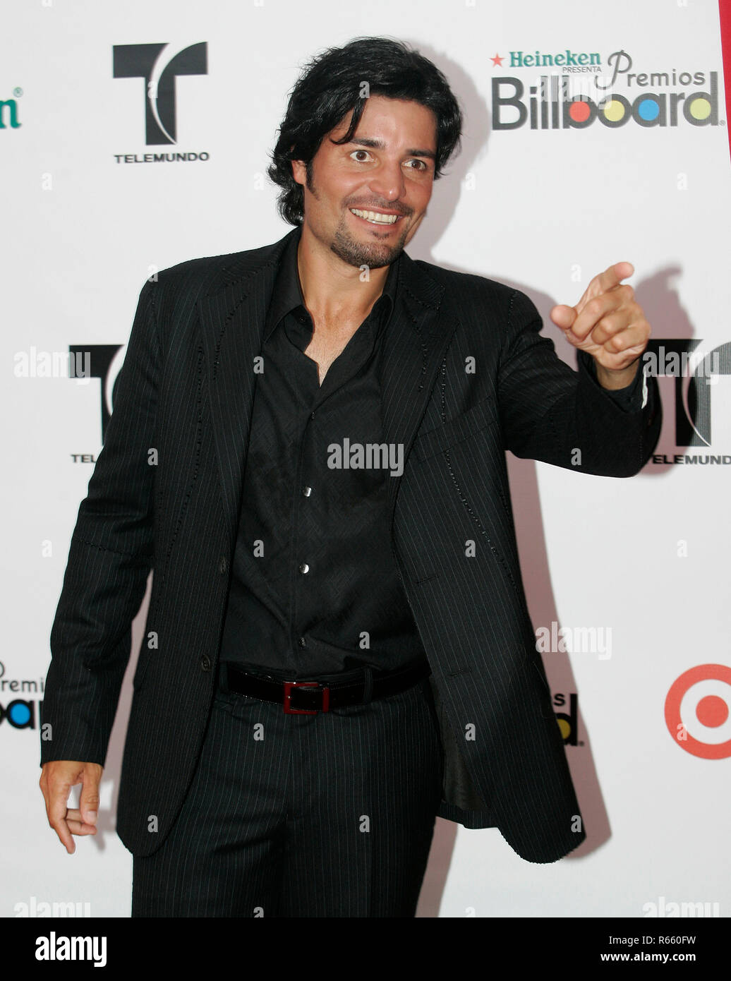 Chayanne kommt auf den roten Teppich für den Latin Billboard Awards 2008 am Seminole Hard Rock Hotel und Kasino in Hollywood, Florida am 10. April 2008 Stockfoto