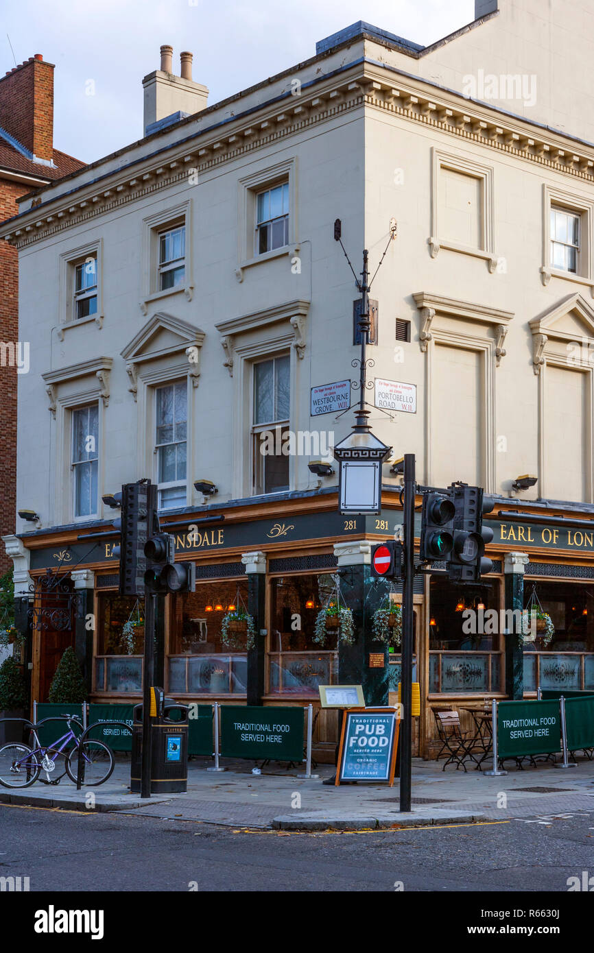 Earl of Lonsdale, Notting Hill, London Stockfoto