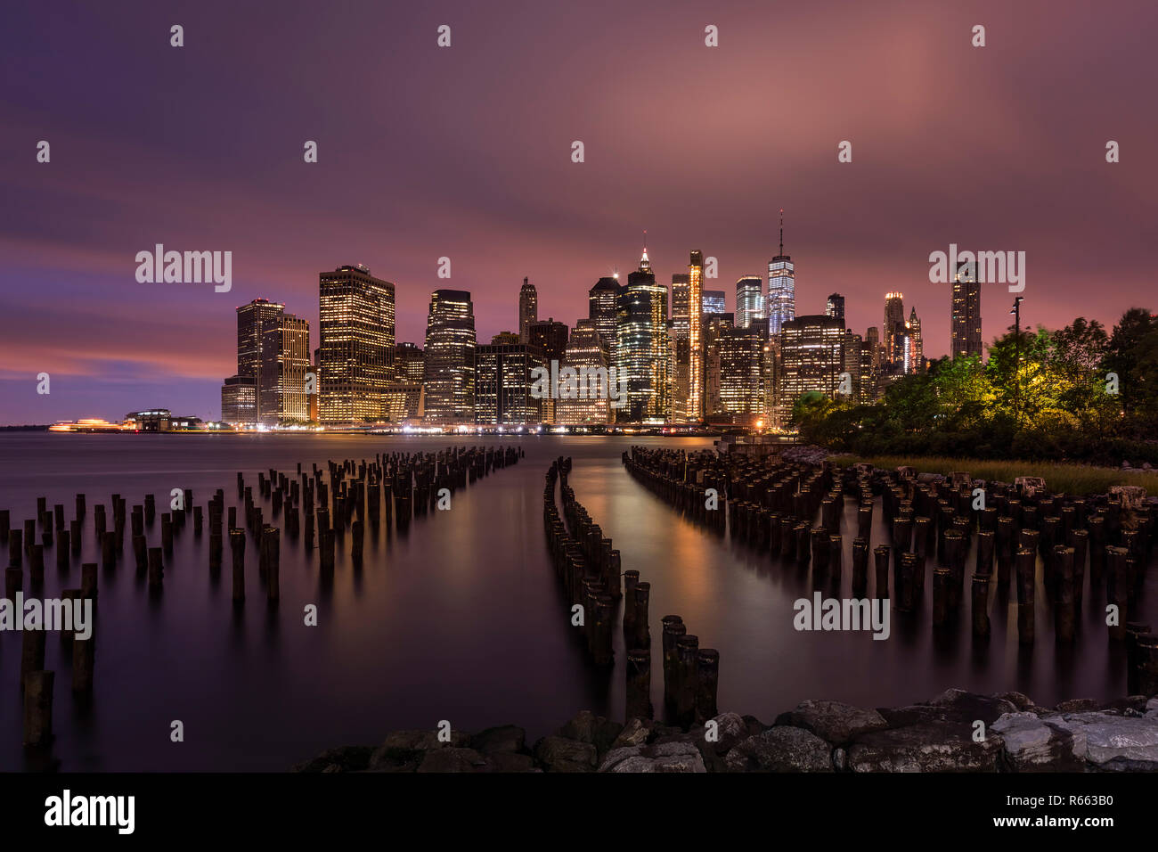 Manhatten Skyline Stockfoto