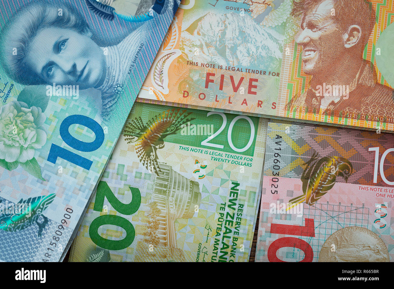 Neuseeländischer Dollar Stockfoto