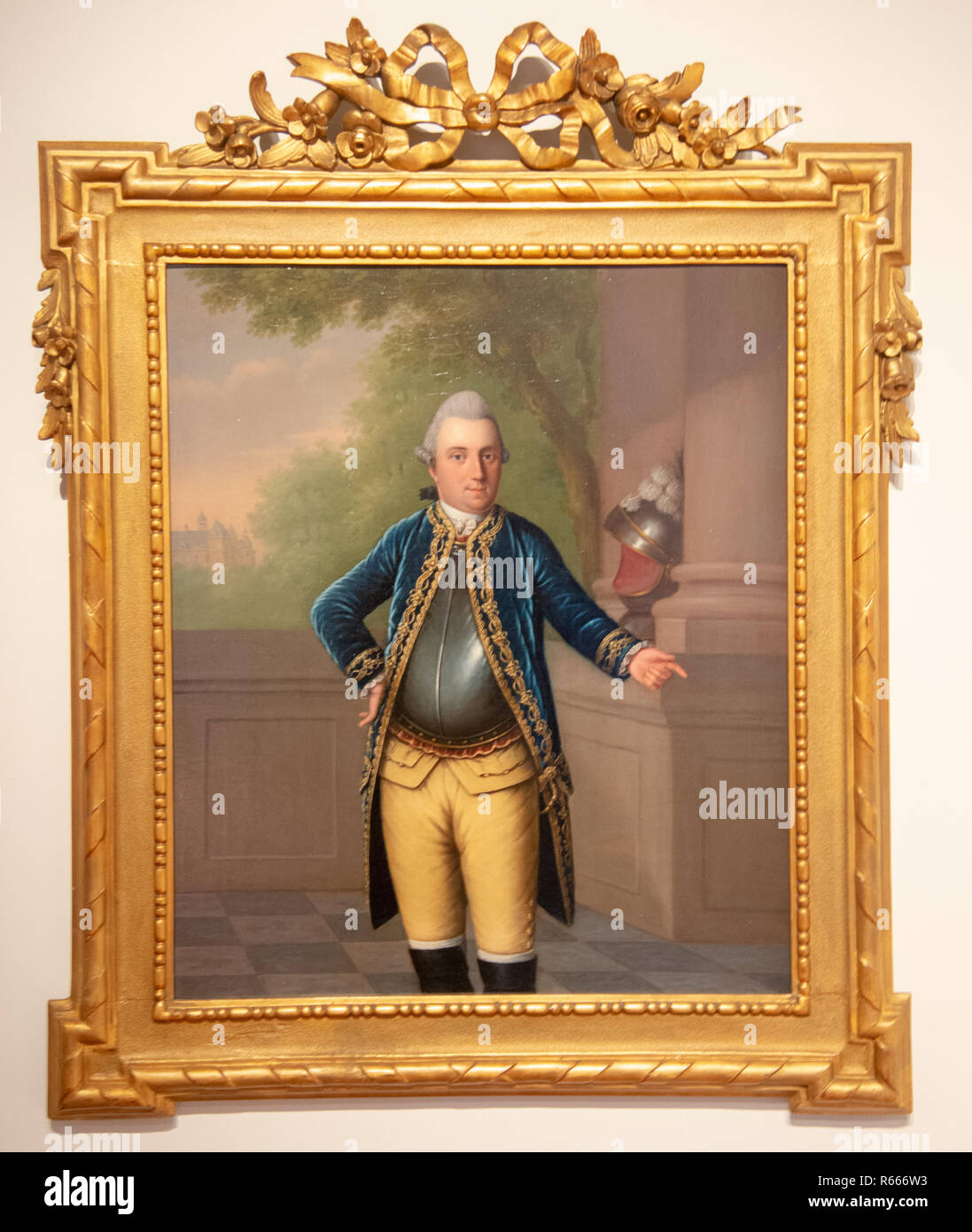 "Porträt von Robert Jasper Baron van der Capellen", 1777, niederländischer Maler J.A. Kaldenbach Stockfoto
