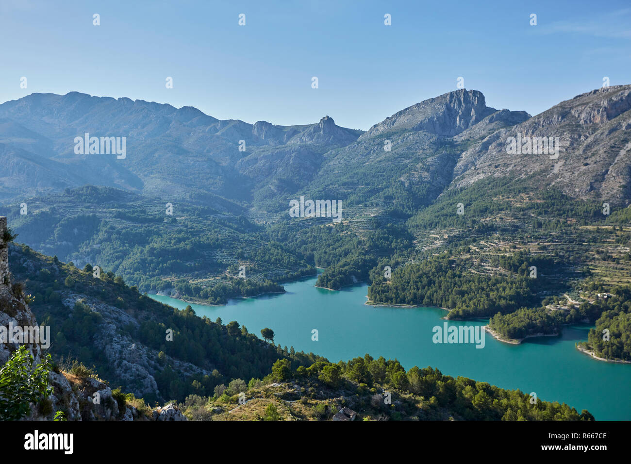 Embassament de Guadalest Alicante Spanien Stockfoto