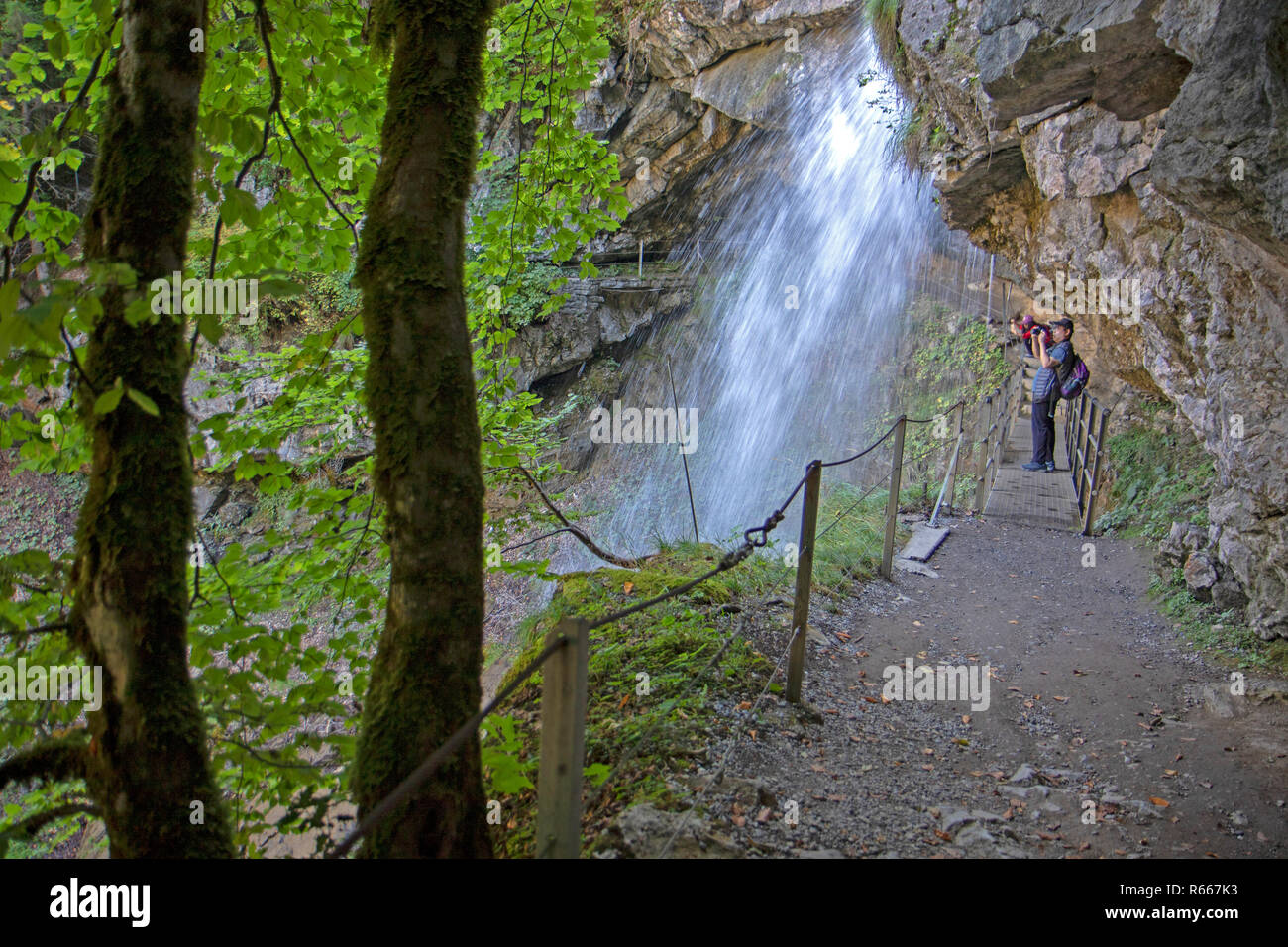 Giessbachfälle Stockfoto