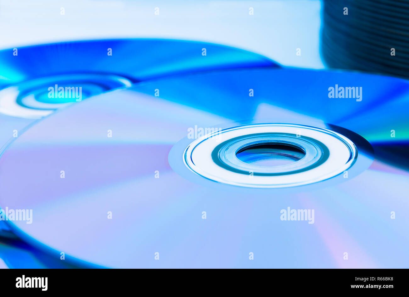 Closeup Compact Discs (CD/DVD). Stockfoto