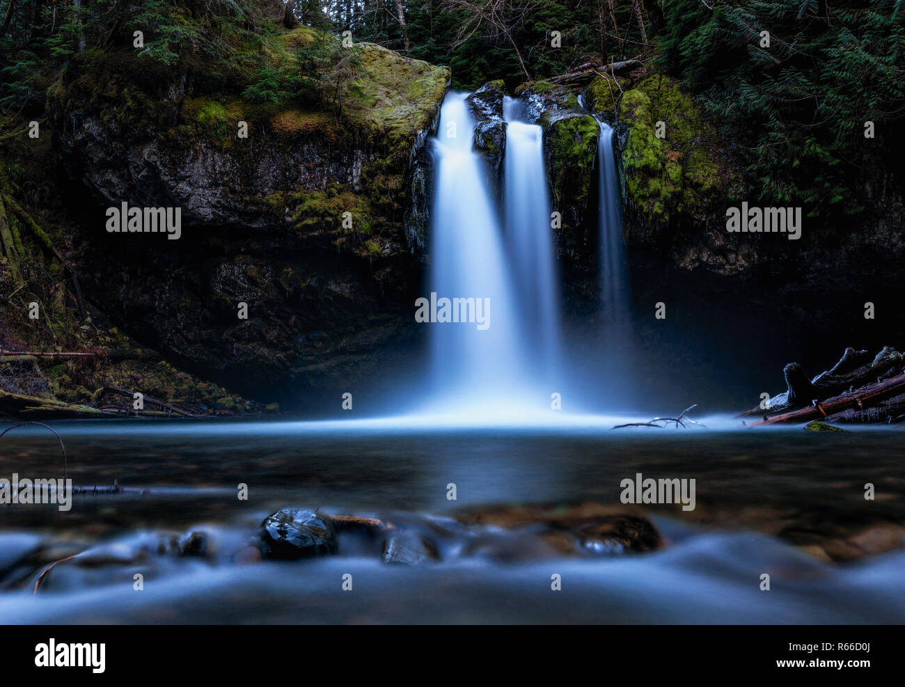 Bügeleisen Knarren fällt, Mount St. Helens, Washington State Stockfoto