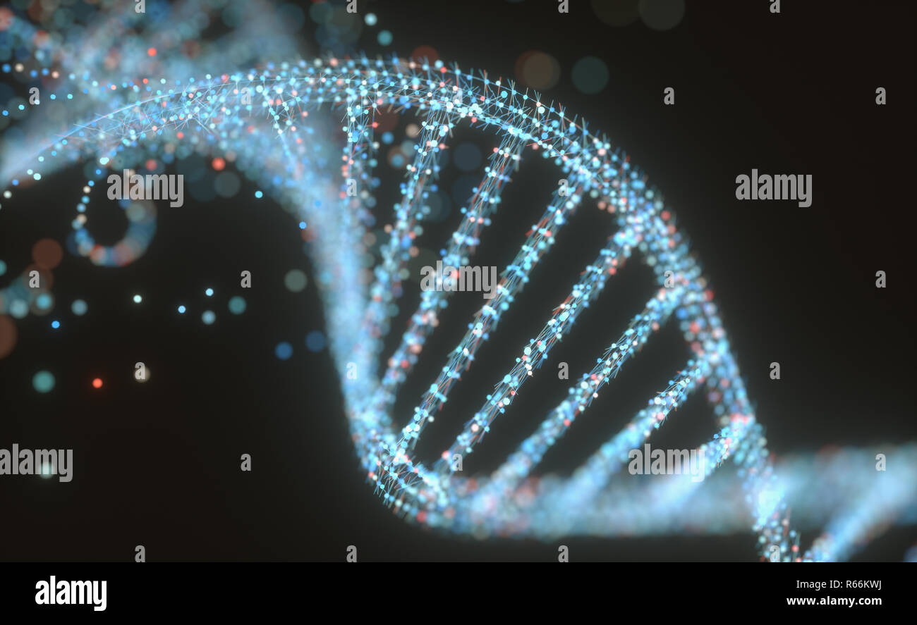DNA-Molekül Struktur Stockfoto