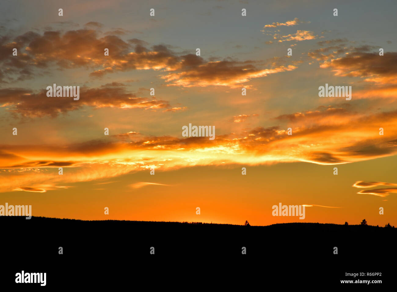Atemberaubenden Sonnenuntergang Stockfoto