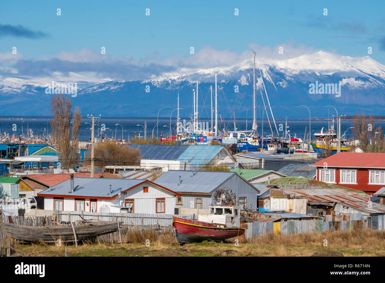 Puerto Natales in Chile Stockfoto