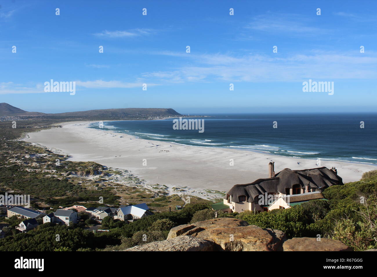 Strand von Noordhoek, Kapstadt, Südafrika Stockfoto