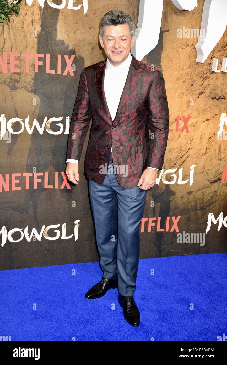 4. Dezember, 2018. Andy Serkis, Mowgli: Legende der Dschungel, Netflix Special Screening, Curzon Mayfair, London.UK Credit: michael Melia/Alamy leben Nachrichten Stockfoto