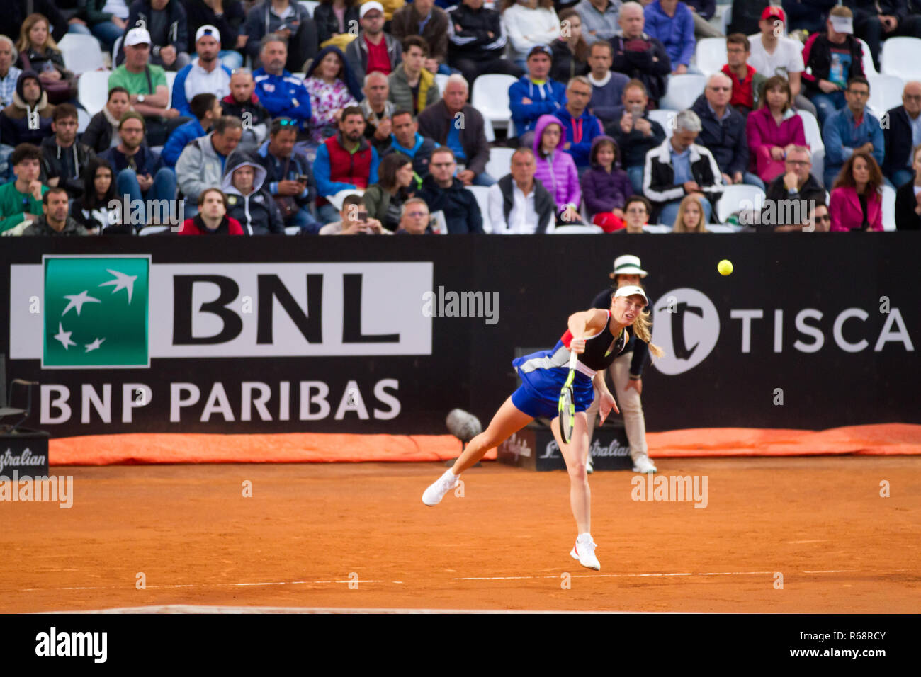 Caroline Wozniacki eine Rom tennis Meisterschaft Stockfoto