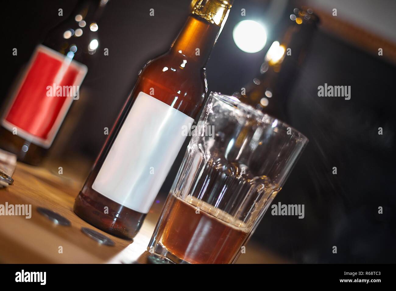 Bier in einem pub Stockfoto