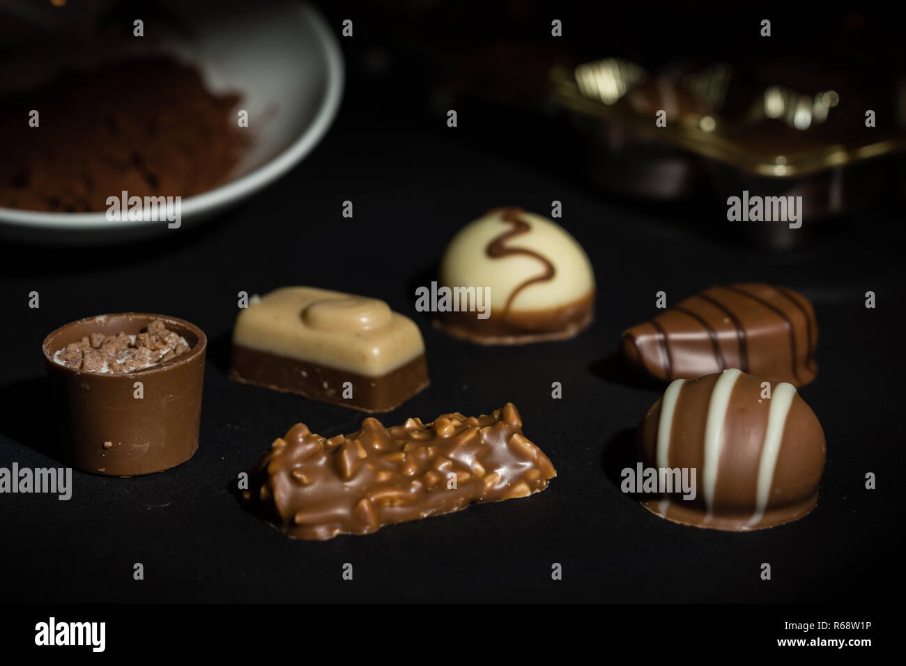 Pralinen Stockfoto