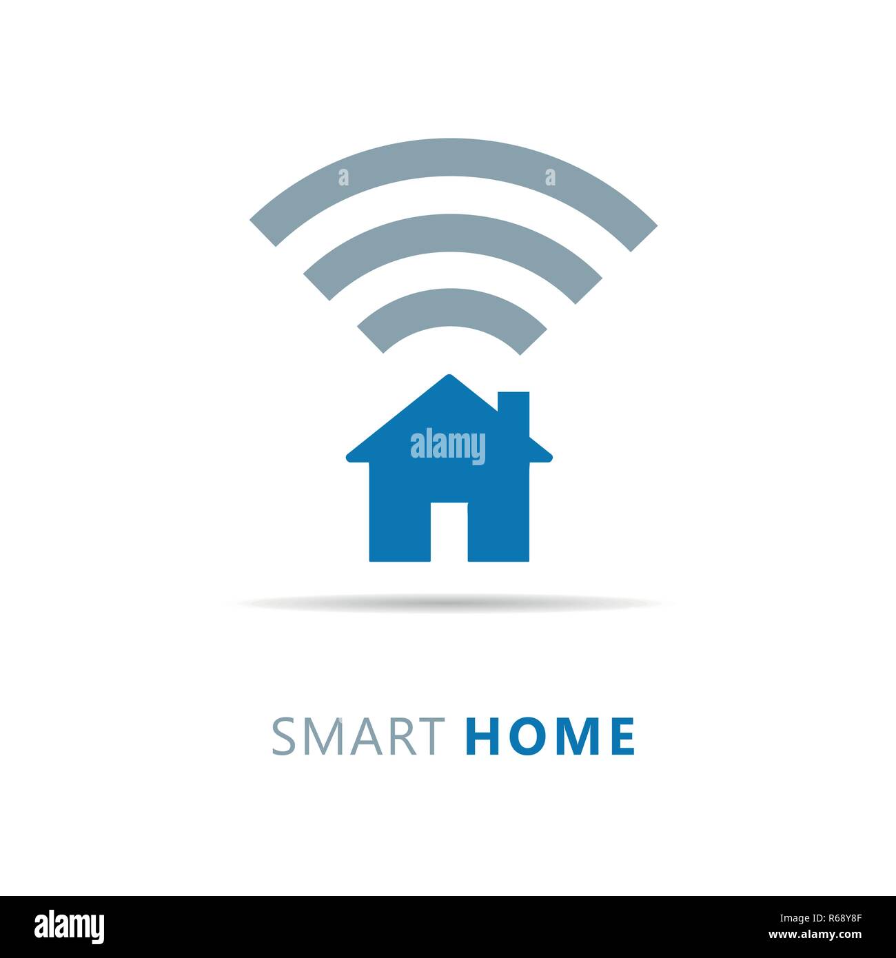 Smart Home Symbol wlan moderne Technologie illunstration Vector EPS 10. Stock Vektor