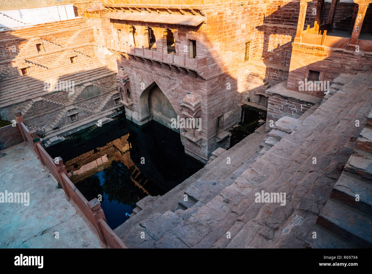 Toorji Ka Jhalra Schritt gut in Jodhpur, Indien Stockfoto