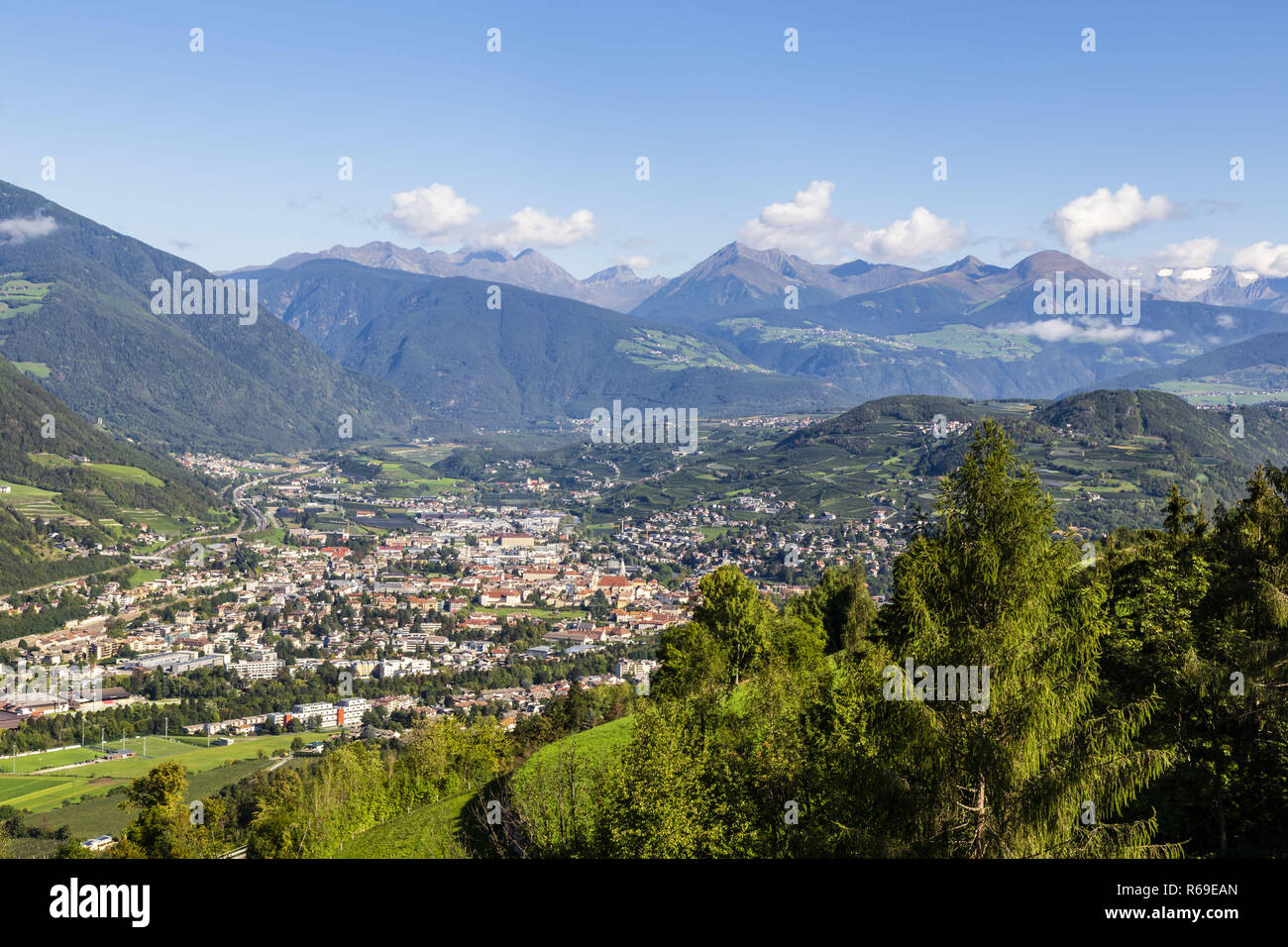 Blick auf Brixen, Südtirol, Italien Stockfoto