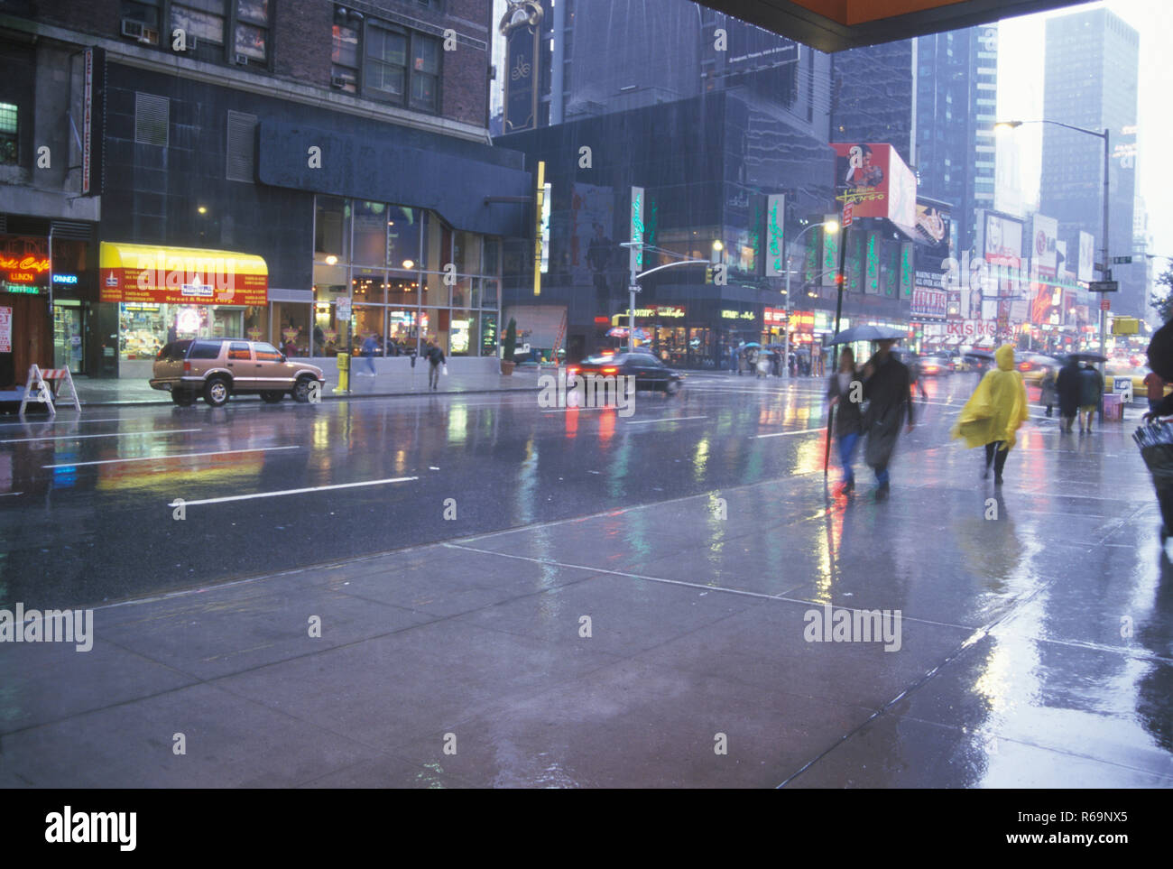 Regen in New York, Vereinigte Staaten von Amerika Stockfoto