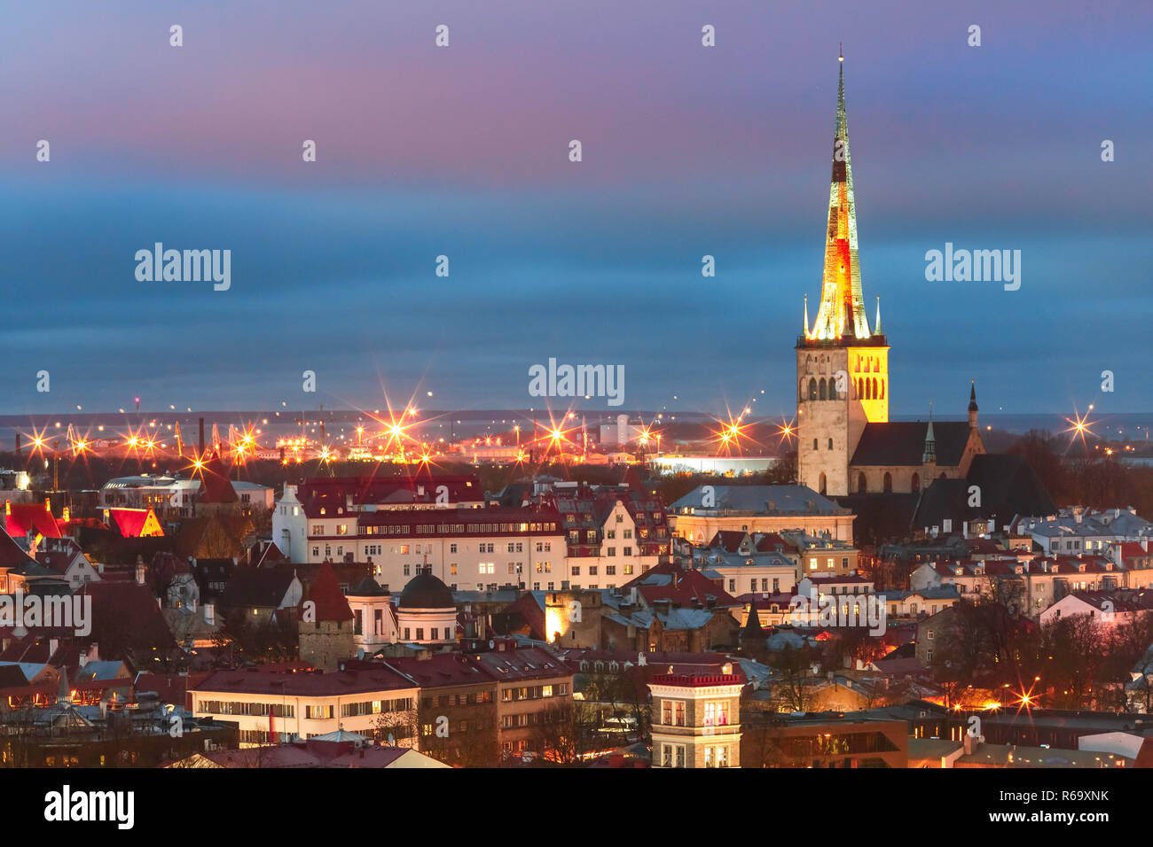 Weihnachtsmarkt in Tallinn, Estland Stockfoto