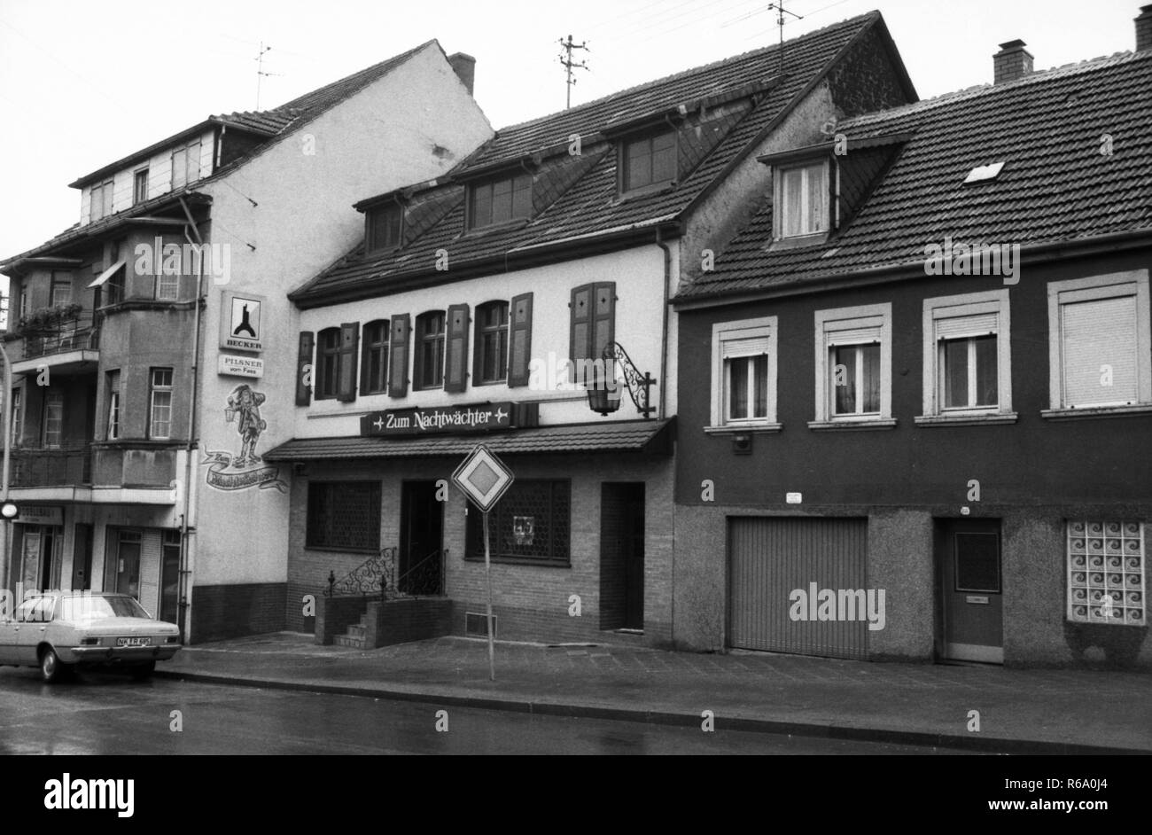 Die Stadt Neunkirchen am 2. August 1979. Geburtsort Erich Honecker (r). | Verwendung weltweit Stockfoto
