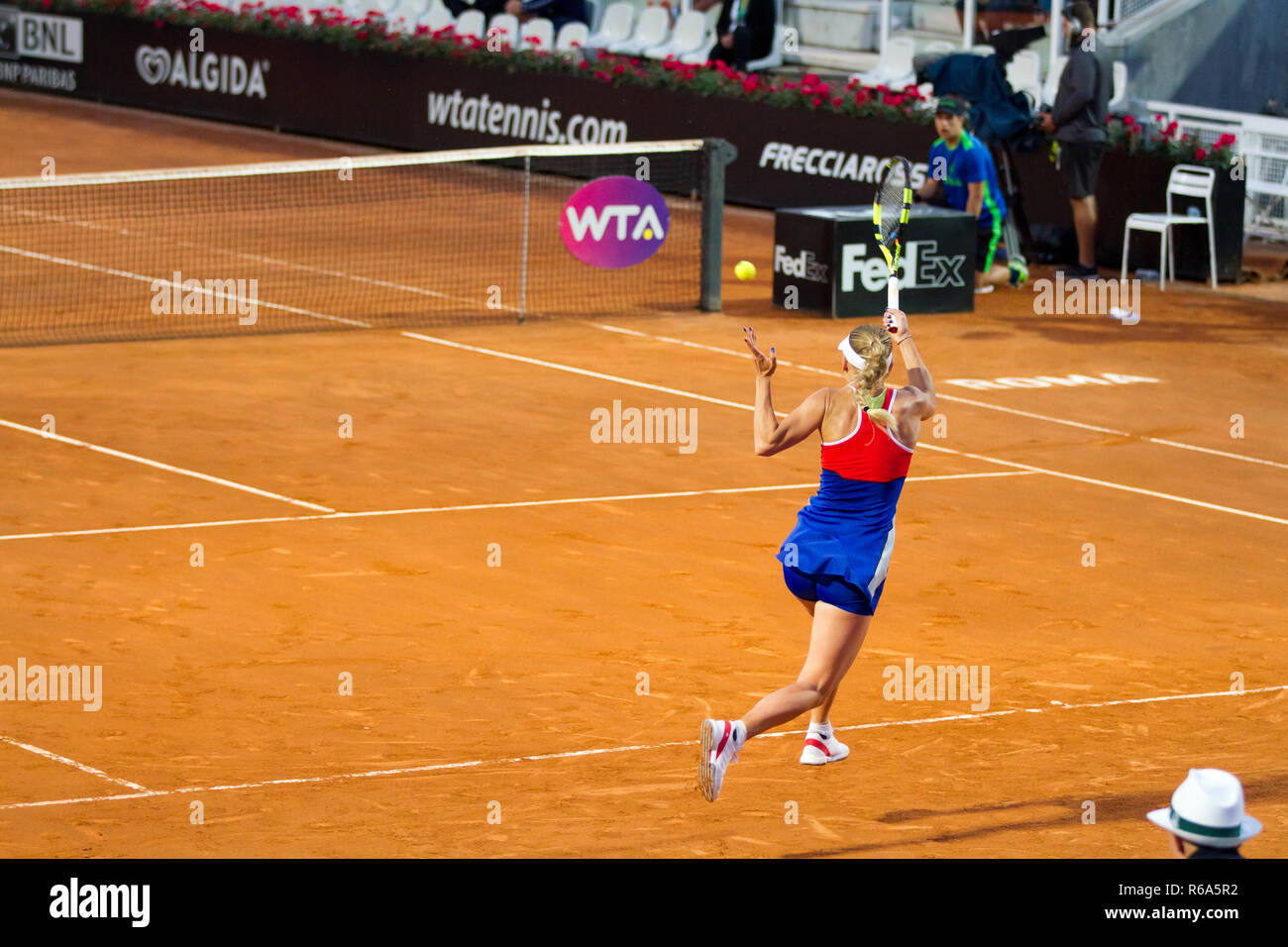 Caroline Wozniacki eine Rom tennis Meisterschaft Stockfoto