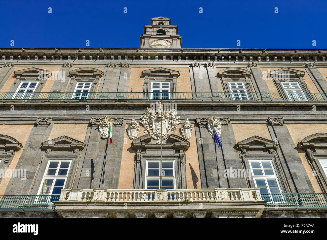 King's Palace, Palazzo Reale, Piazza del Plebescito, Neapel, Italien, Koenigspalast, Palazzo Reale, Neapel, Italien Stockfoto