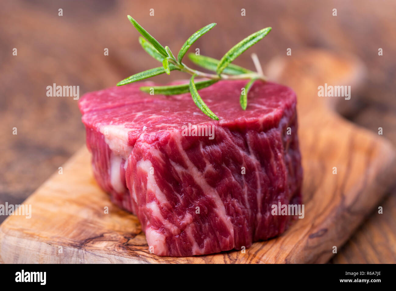 Rohen Steak Stockfoto