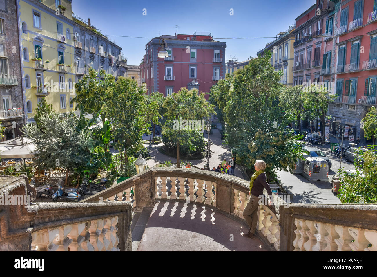 Piazza Vincenzo Bellini, Neapel, Italien, Neapel, Italien Stockfoto