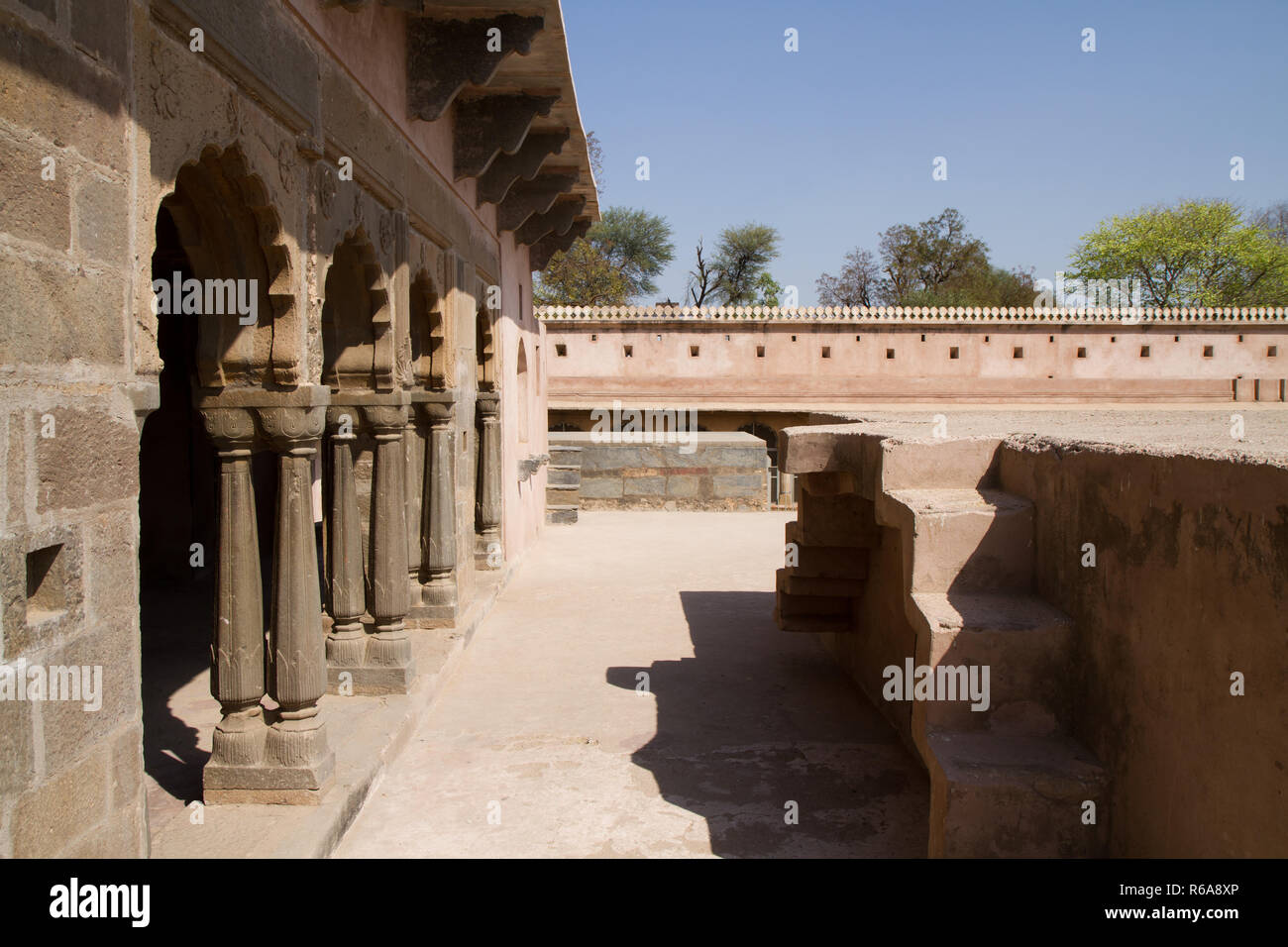 Indische Tempel in der Nähe von Jaipur Stockfoto