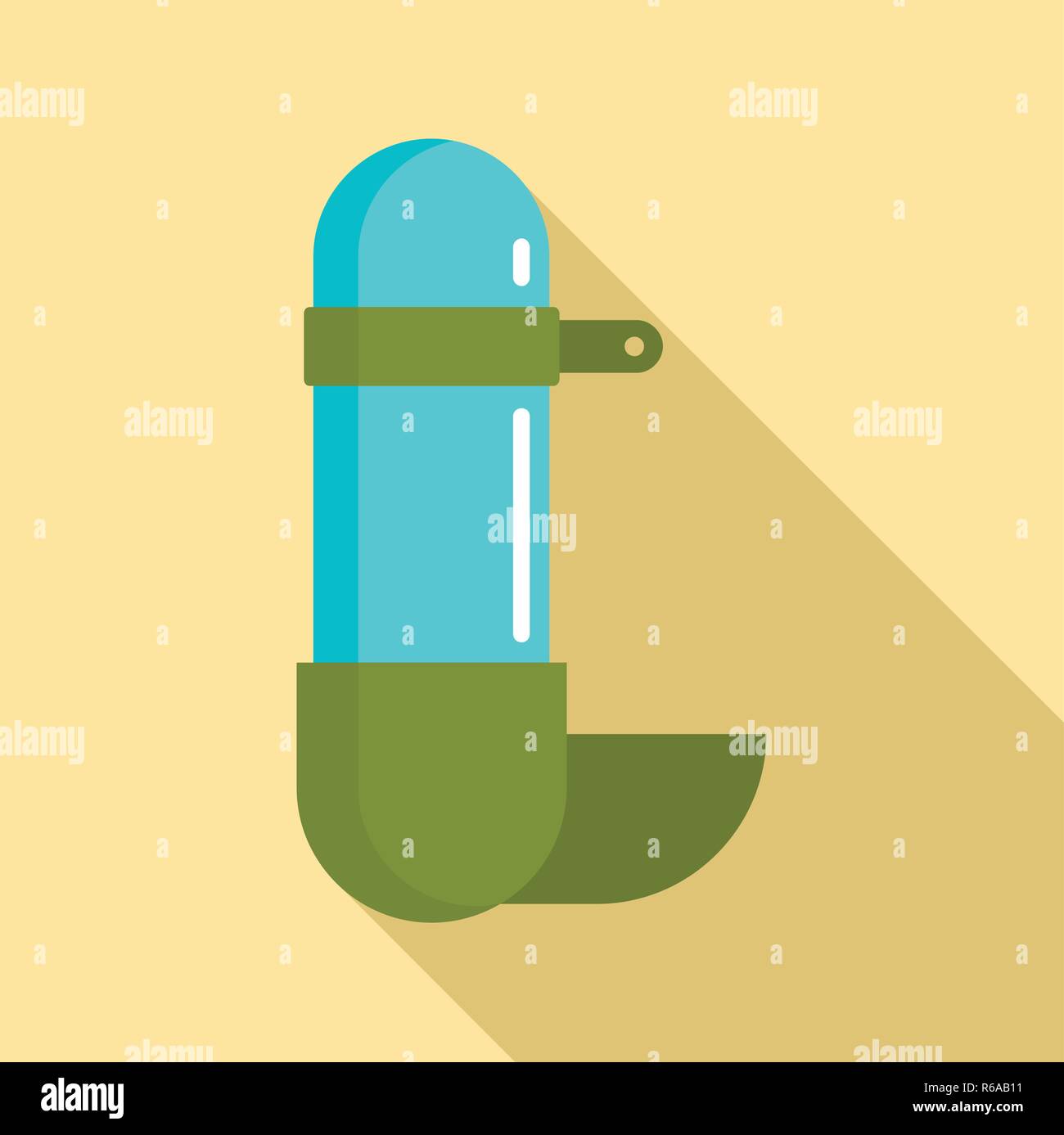 Wasser pet-Symbol. Flache Darstellung von Wasser pet-tool Vektor Symbol für Web Design Stock Vektor