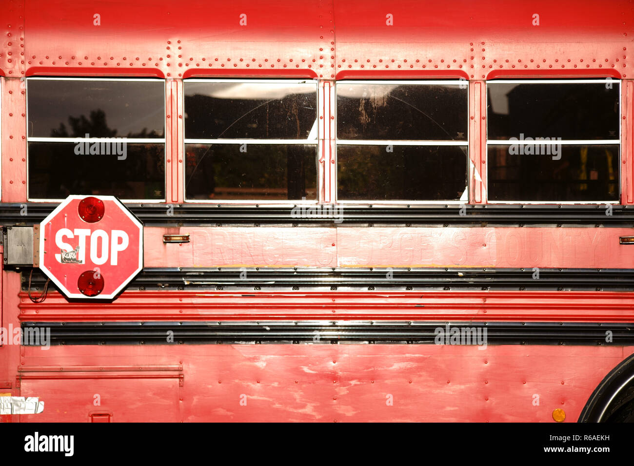 Old School Bus Stockfoto
