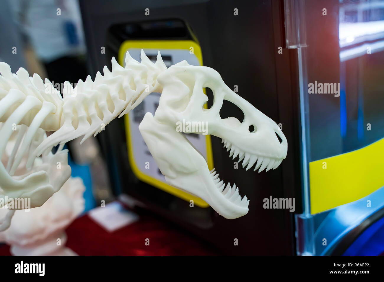 3D-Drucker drucken Dragon Head Abbildung schließen Stockfoto