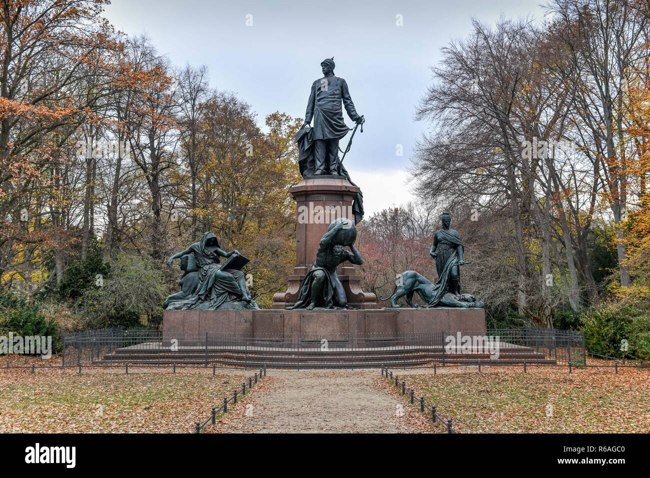 Denkmal, Otto von Bismarck, Tiergarten, Mitte, Berlin, Deutschland, Denkmal, Tiergarten, Mitte, Deutschland Stockfoto