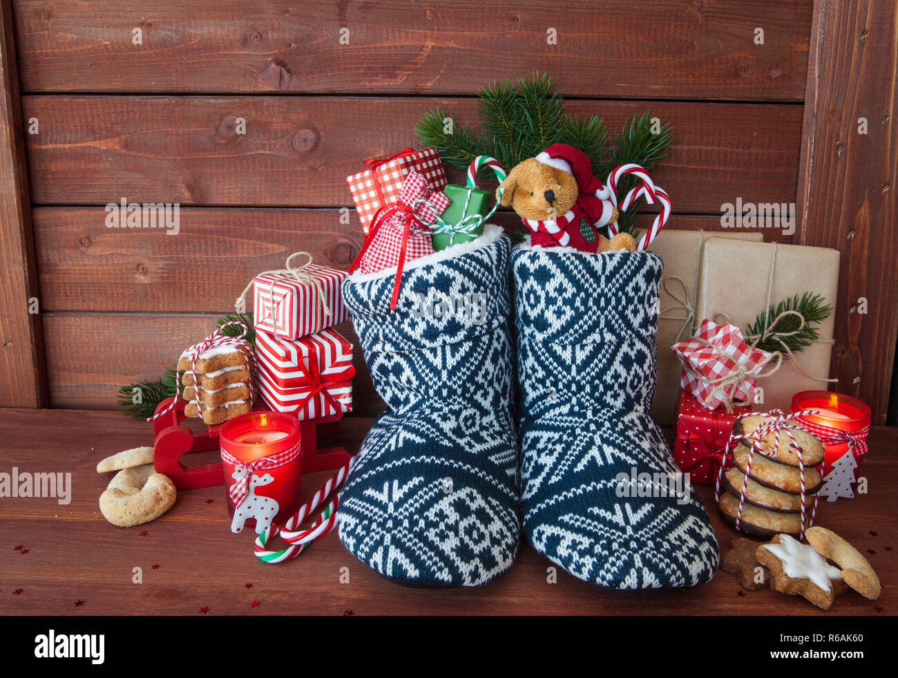 Frohe Weihnachten und schöne Feiertage Stockfoto