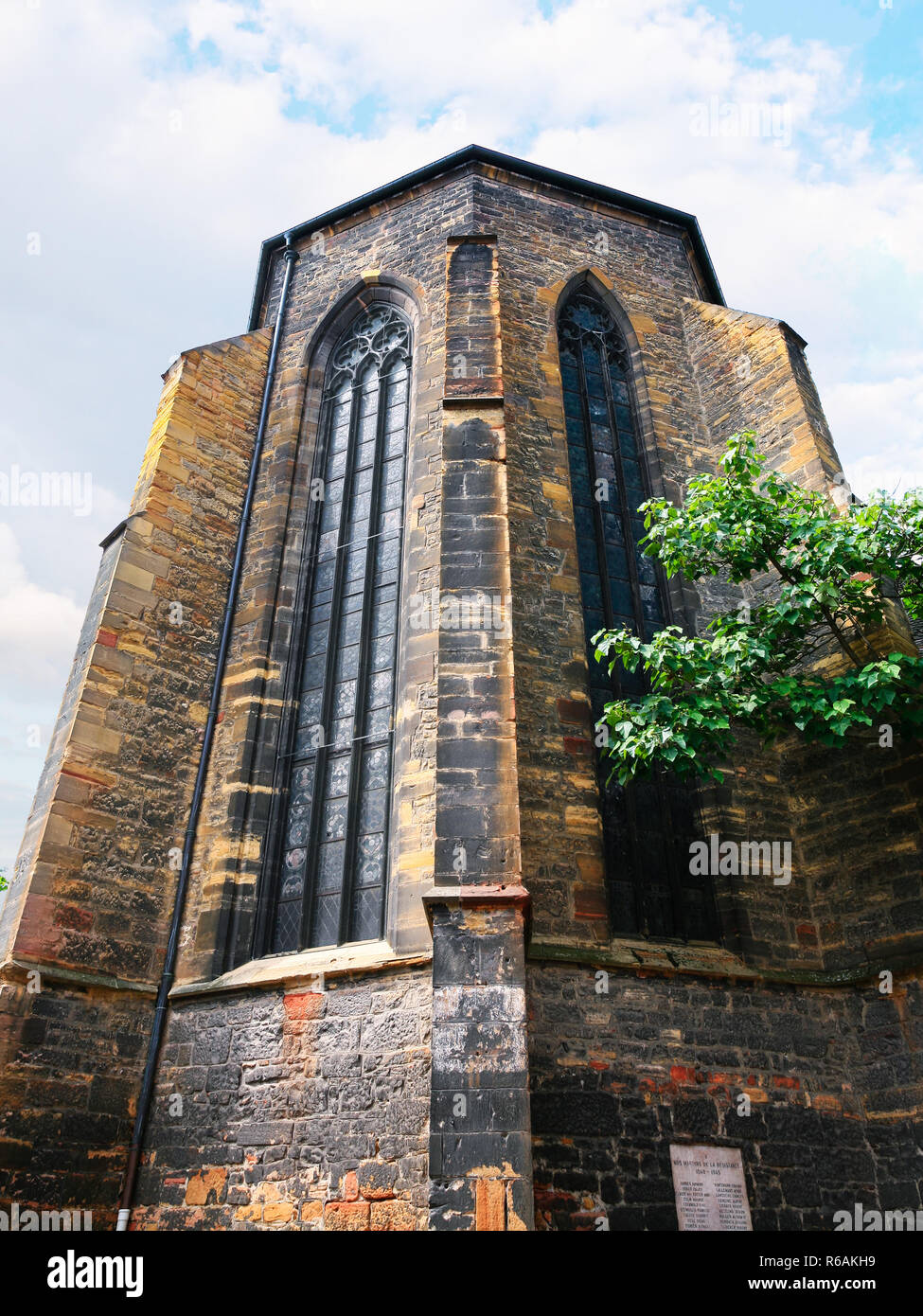 Turm der Dominikanerkirche in Colmar Stadt Stockfoto