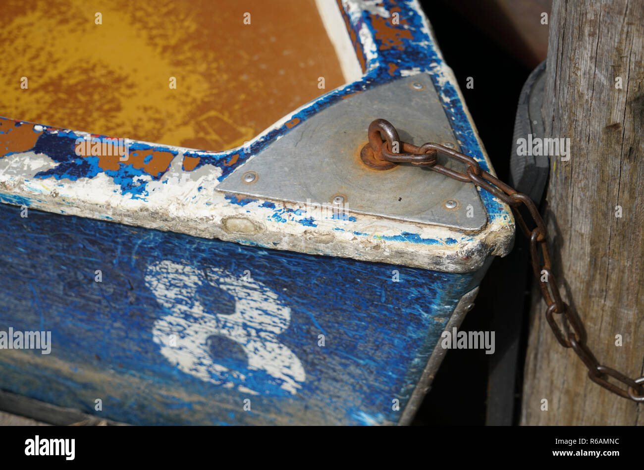 Altes Ruderboot Stockfoto