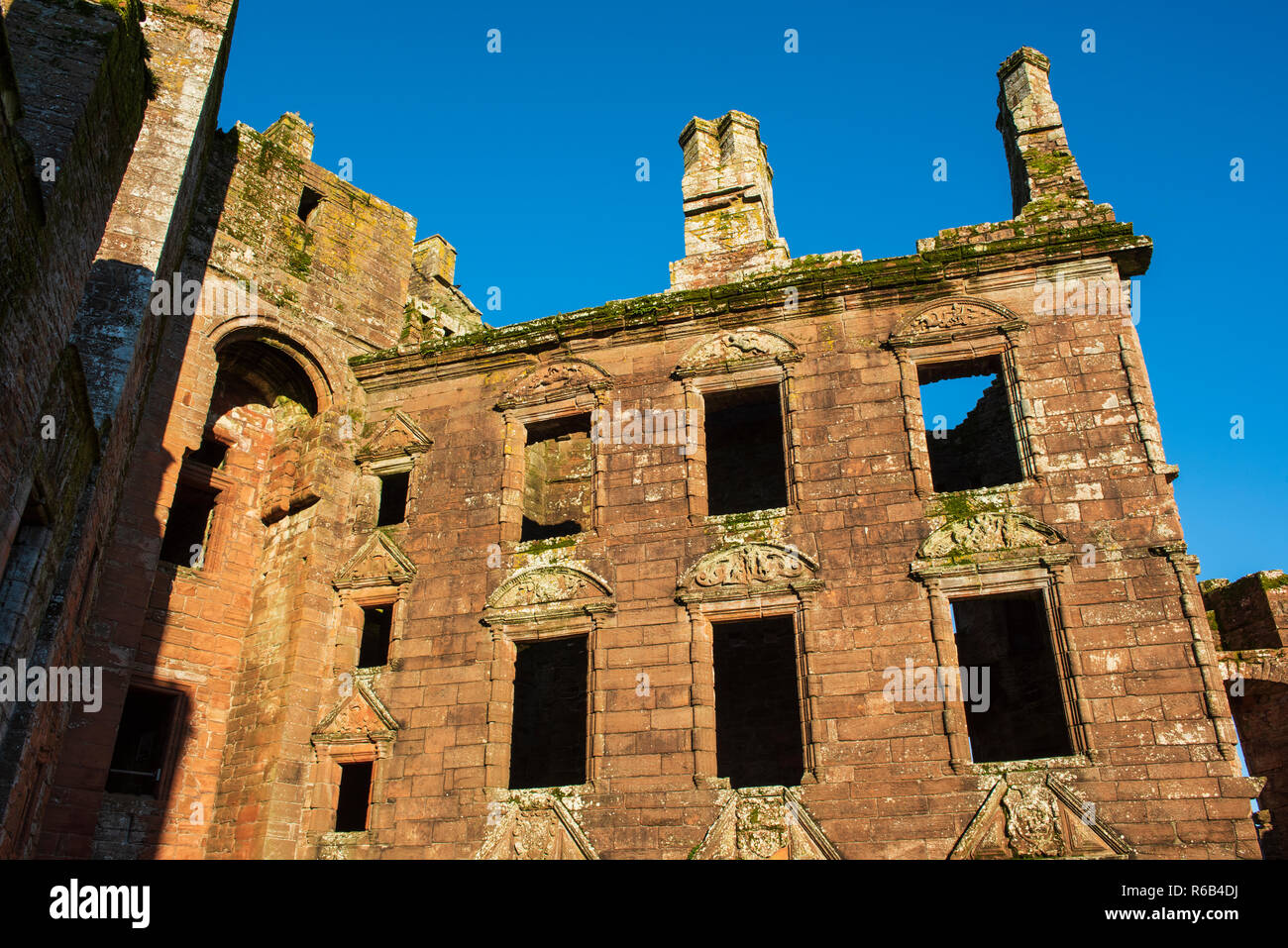 Caerlaverock Castle, Dumfries and Galloway, Schottland. Stockfoto