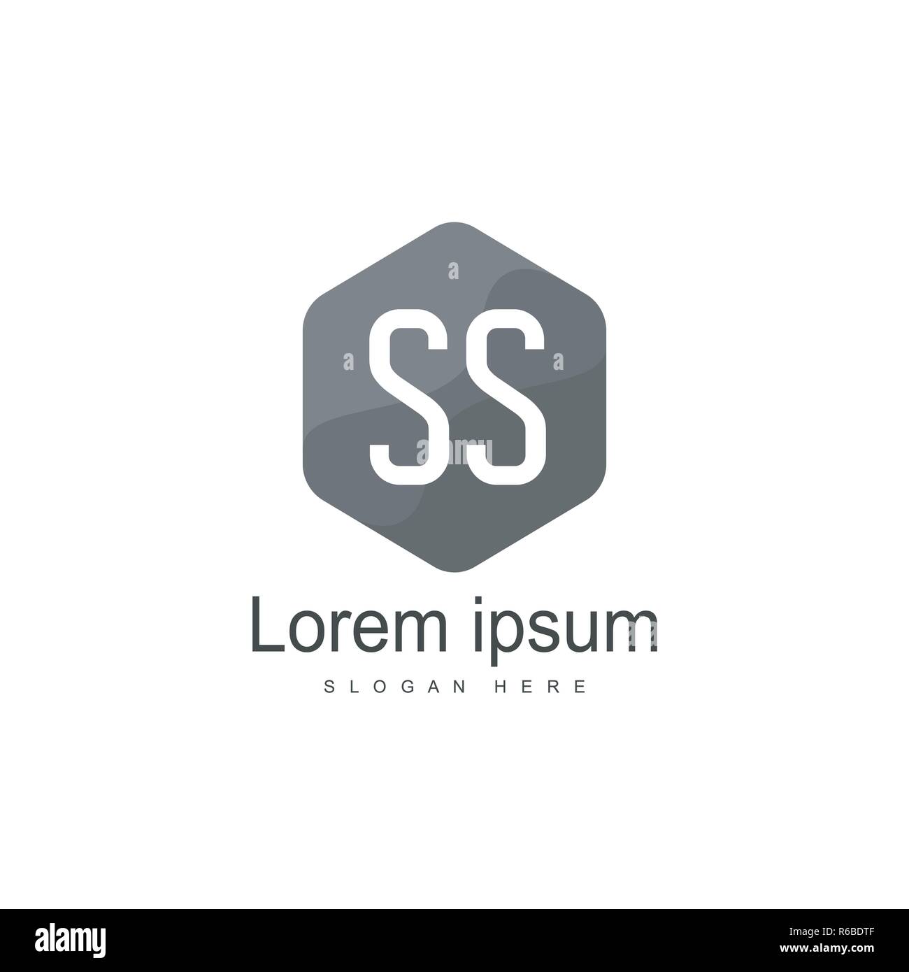 Initial SS Logo Vorlage. Minimalistische schreiben Logo Design Stock Vektor